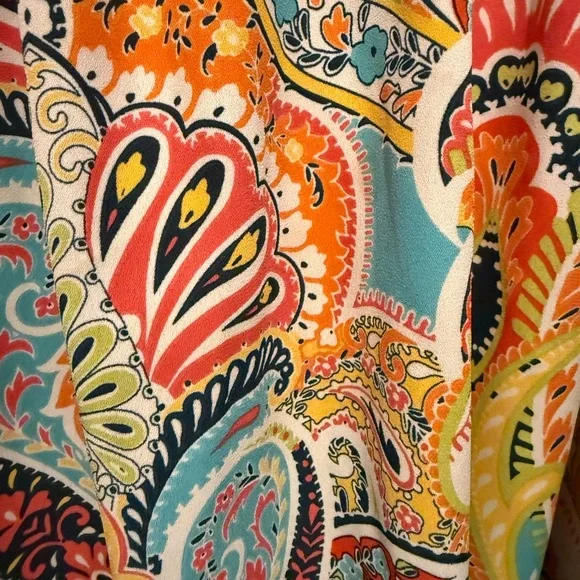 Spense Multicolor Paisley Blouse - Picture 5 of 8